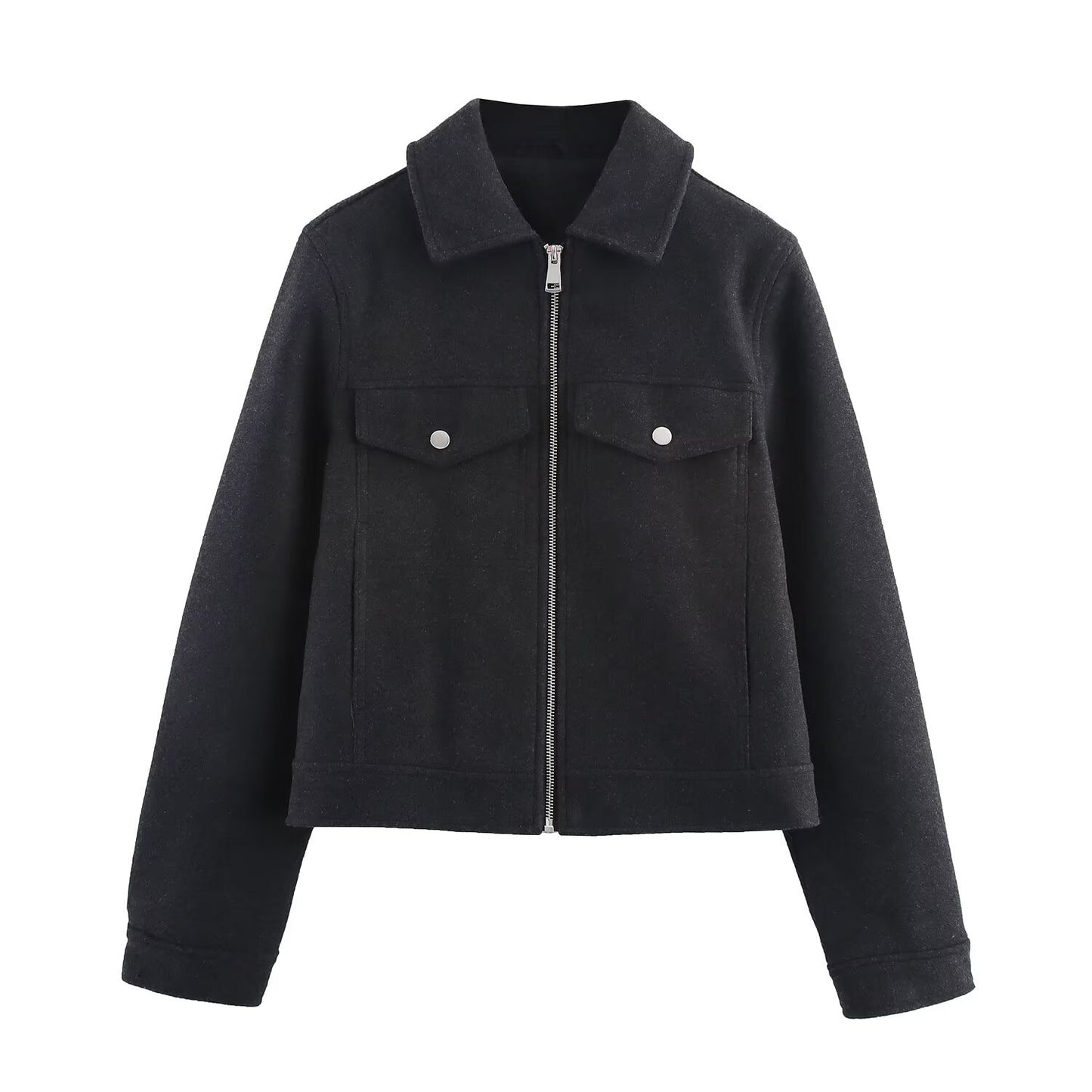 Soft zipper jacket jacket