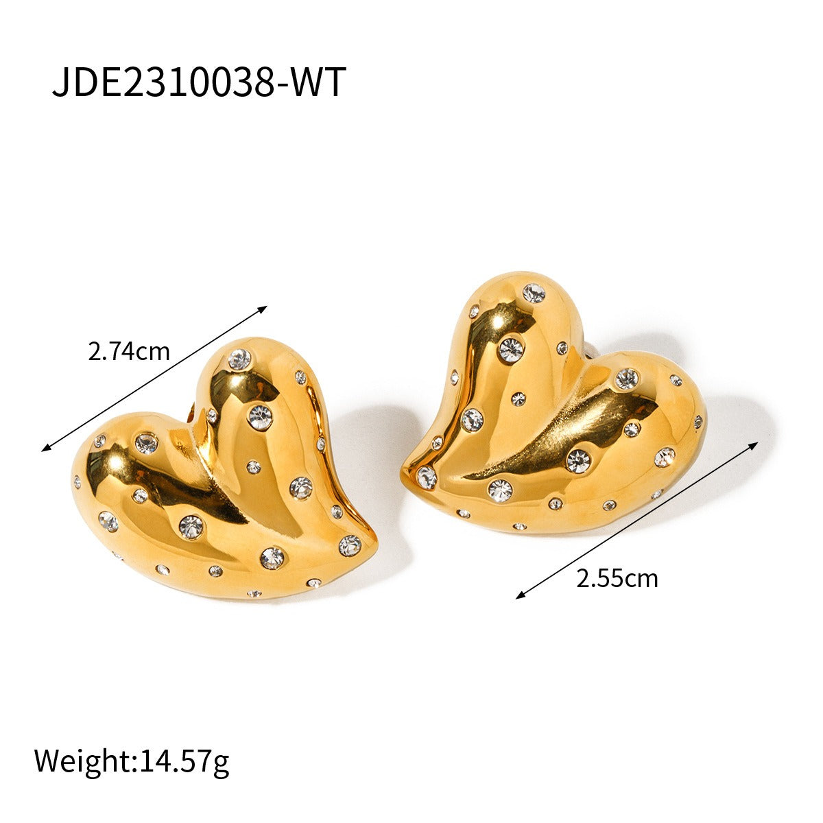 European and American Fashion Love Earrings