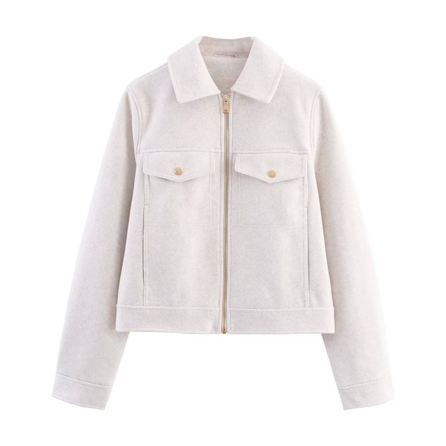 Soft zipper jacket jacket