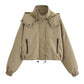 Hooded jacket and cotton jacket