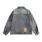 Washed denim jacket jacket