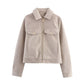 Soft zipper jacket jacket