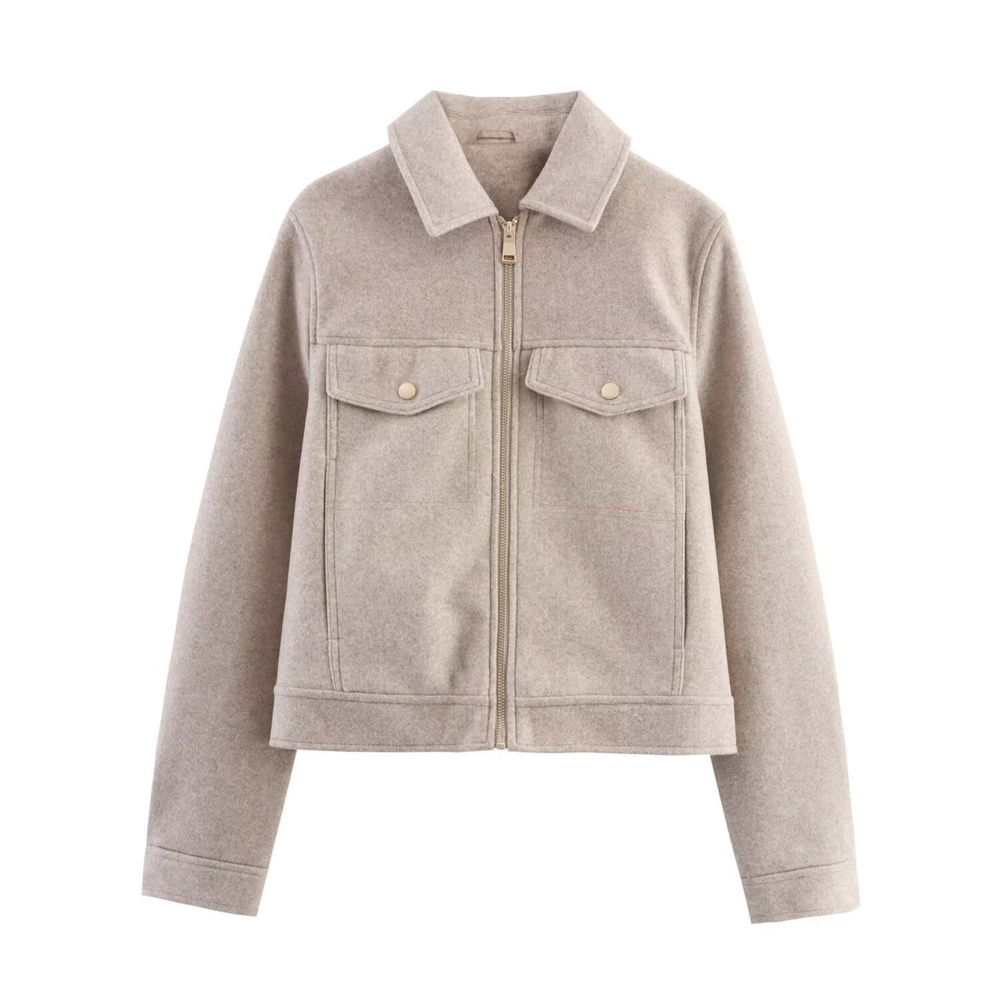 Soft zipper jacket jacket