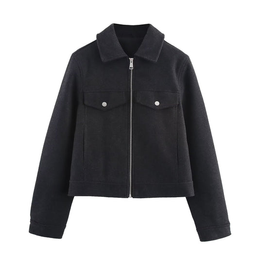 Soft zipper jacket jacket