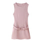 Elegant Fashion Dress with Waist Belt