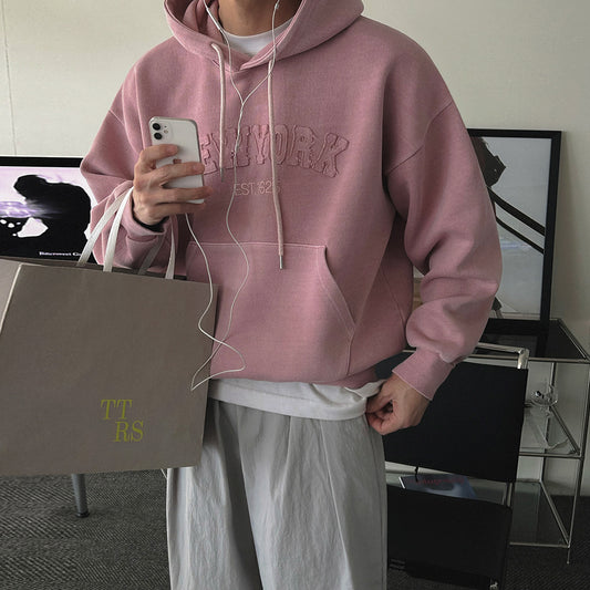 Casual Letter Hoodie for Men, Loose FitStreetwear, Autumn Fashion Sweatshirt