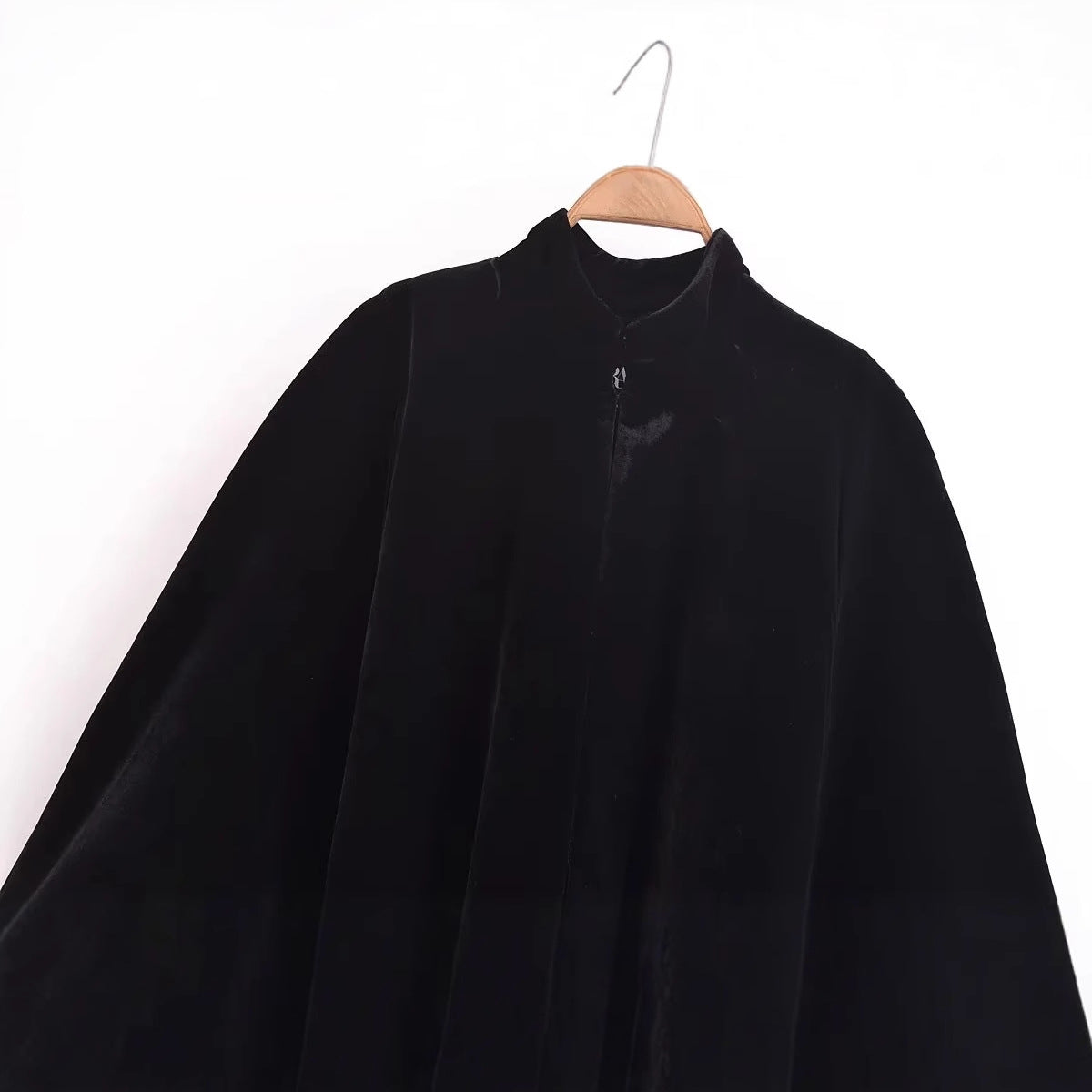 Women's Fashion Velvet Cape Coat