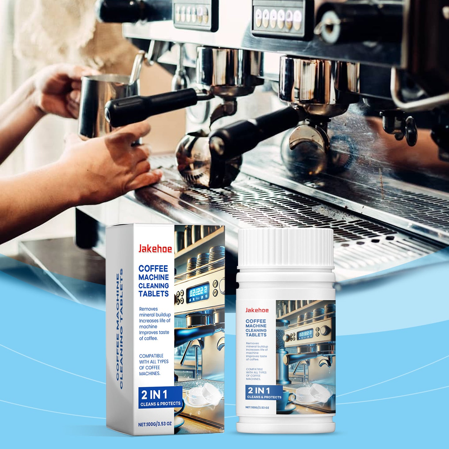 Coffee Machine Cleaning Sheet, Coffee Machine Stain And Scale Cleaning And Renovation Special Cleaning Sheet