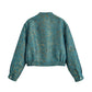 Jacquard patterned jacket jacket
