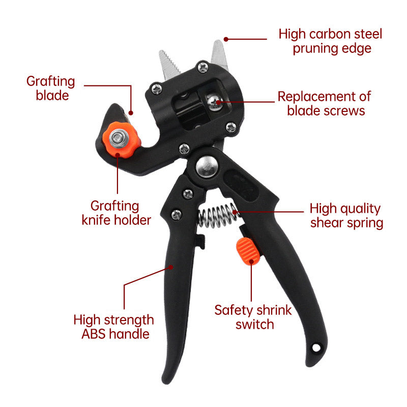 Grafting Shears Scissor Fruit Tree Vaccination Multi-function Bud Cutter Gardening Tools
