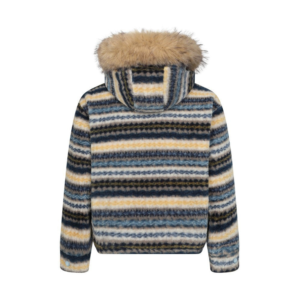 Striped jacket cotton jacket