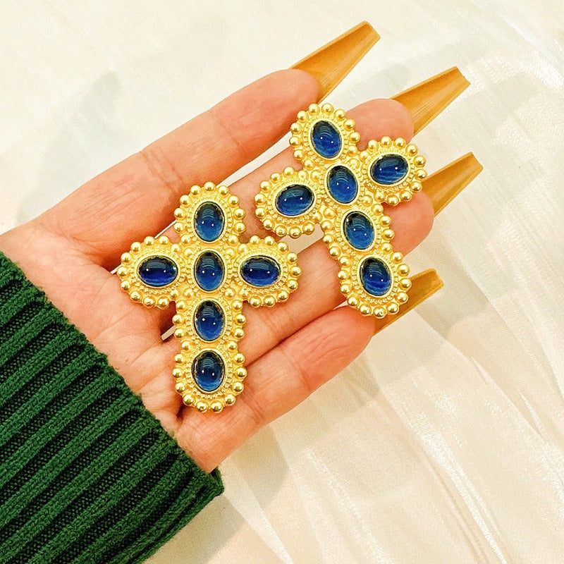 Fashion Women's Cross Earrings