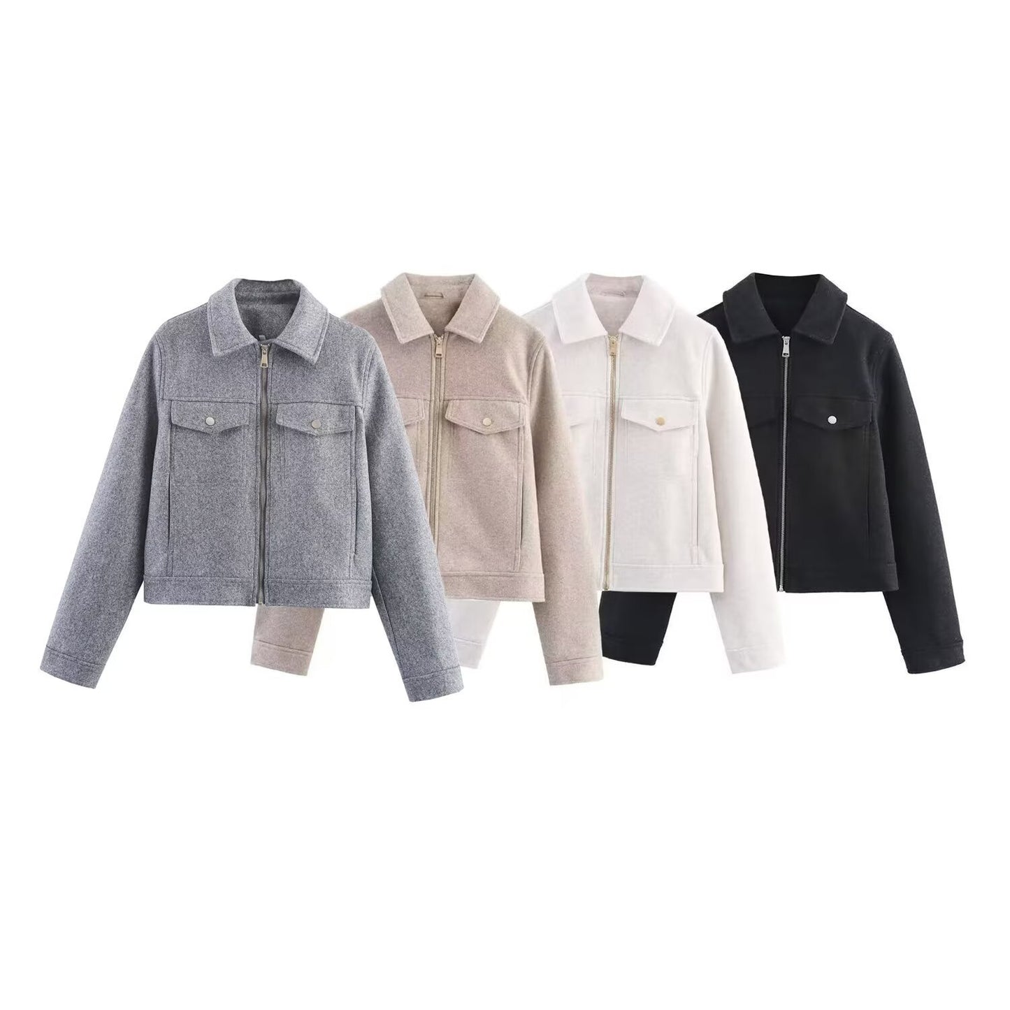 Soft zipper jacket jacket