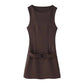 Elegant Fashion Dress with Waist Belt